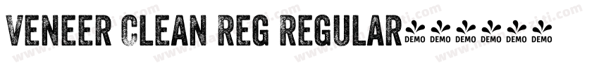 Veneer Clean Reg Regular字体转换